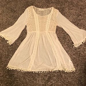 Cream babydoll tunic